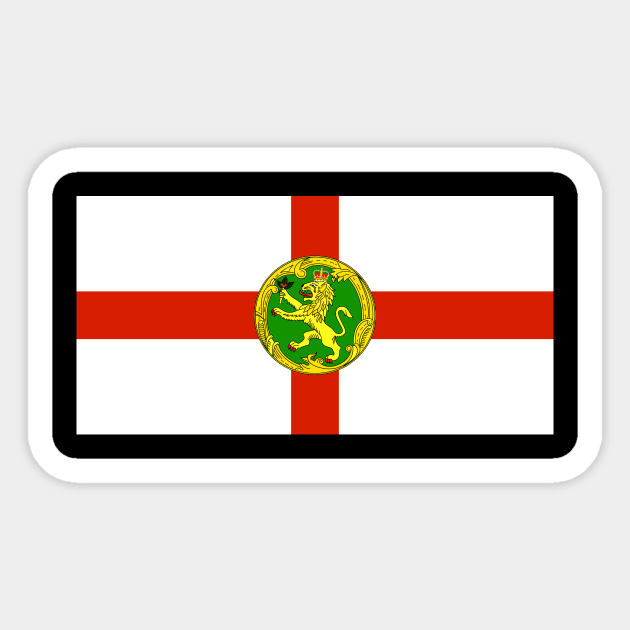 Alderney Sticker by Wickedcartoons